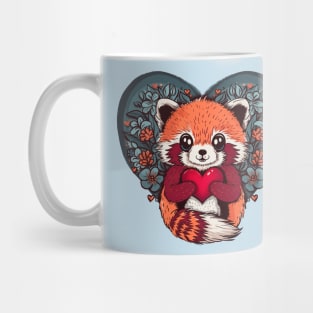 Cute Red Panda for Valentines Day Mug